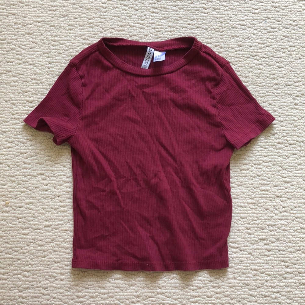 Tight fitted crop top